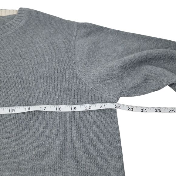 Eddie Bauer Sweater Mens L Dark Gray Heavyweight Cotton Long Sleeve Crew Neck - Picture 5 of 6